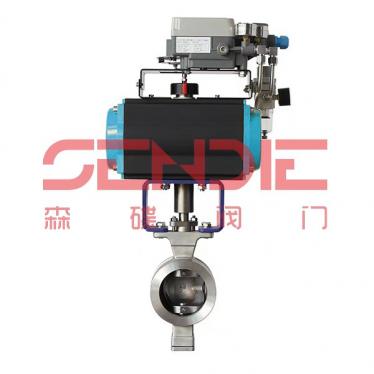 氣動V型調節球閥